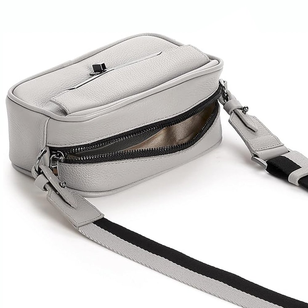 Botkier Valentina Mini Camera Crossbody Silver & Black - Picture 11 of 14
